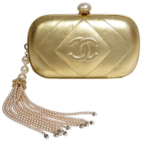 chanel gold clutch price|chanel vintage clutch.